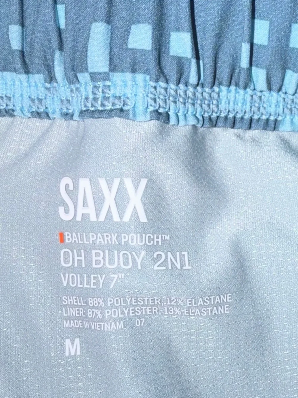 SAXX Oh Buoy 2N1 7” Volley Swim Shorts Sz M